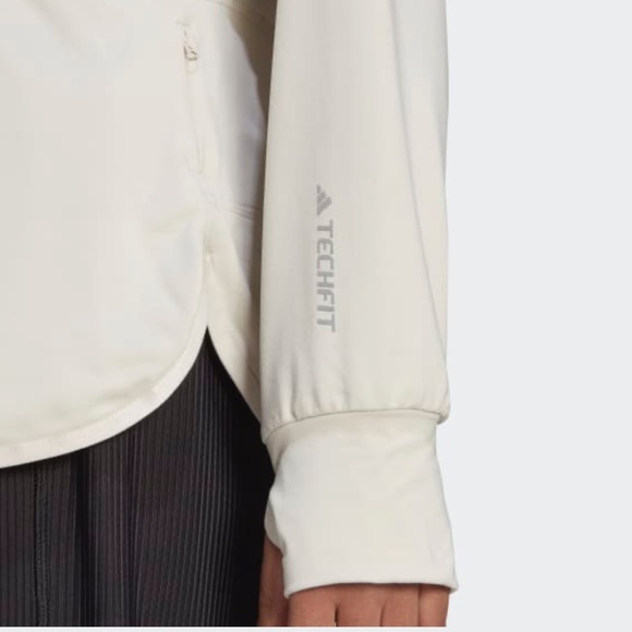 NWT ADIDAS Techfit Aeroready Warm Quarter-Zip Training Top - Picture 7 of 8